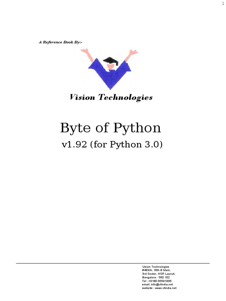 Byte of Python | PDF | Python (Programming Language) | String (Computer ...