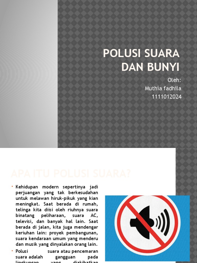  Polusi Suara  Dan Bunyi PDF