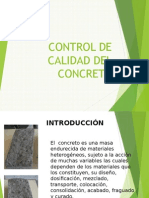 Control de Calidad Del Concreto