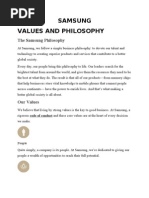 Samsung Values and Philosophy