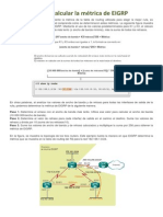 Como Calcular La Métrica de EIGRP