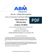 Job Fair - Shelby Municipalities: Hilton Garden Inn 7955 Ikea Way Cordova, TN 38016