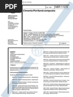NBR 11578 - Cimento Portland Composto - EspecificaÃ Ã O.