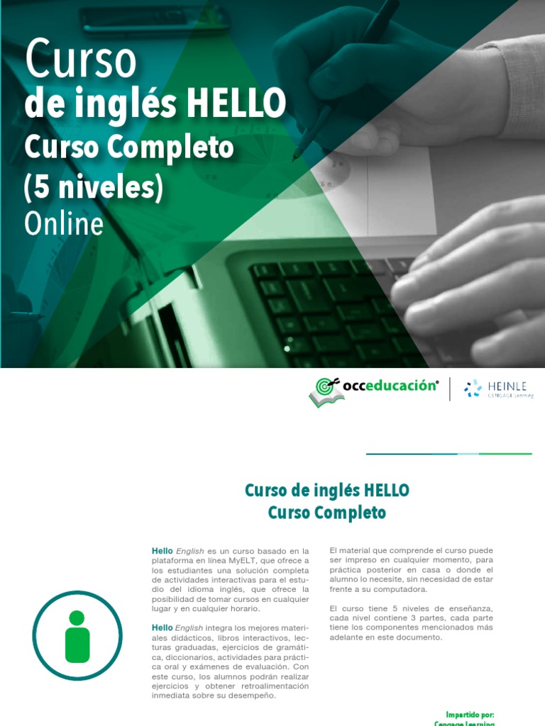 Curso Completo de Inglés HELLO | PDF | Prueba (evaluación) | Idioma en ...