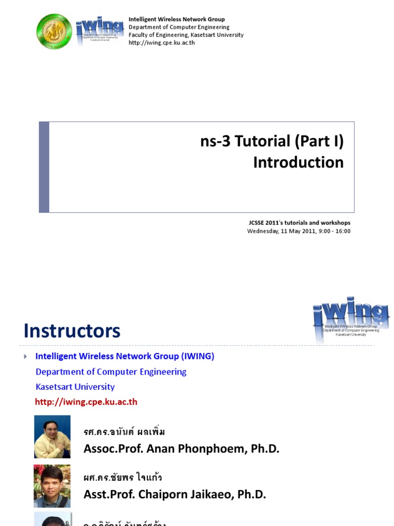 Ns3 Part1 Introduction PDF Network Interface Controller Computer