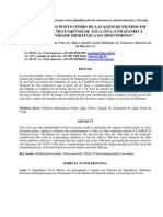 Estimativa Do Ponto Ótimo de Lavagem de Filtros em Estações de Tratametno de Água (Eta) Utilizando A Condutividade Hidráulica Do Meio Poroso"