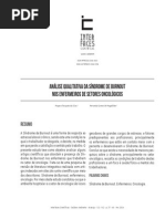 Análise Qualitativa Da Síndrome de Burnout