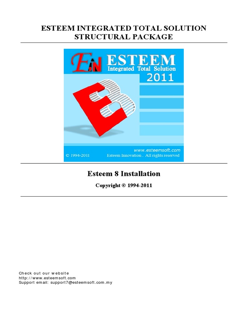 Esteem 8 Installation Guide PDF | PDF | Installation (Computer Programs ...