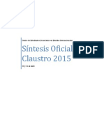 Sintesis Oficial Claustro 2015