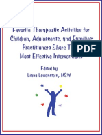 Favorite Therapeutic Activities For Children, Adolescents and Families