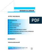 Matematika - Dasar Aljabar PDF