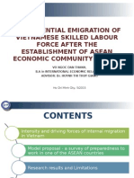 Emigration of Vietnamese Skilled Labour After AEC 2015 (Dissertation)