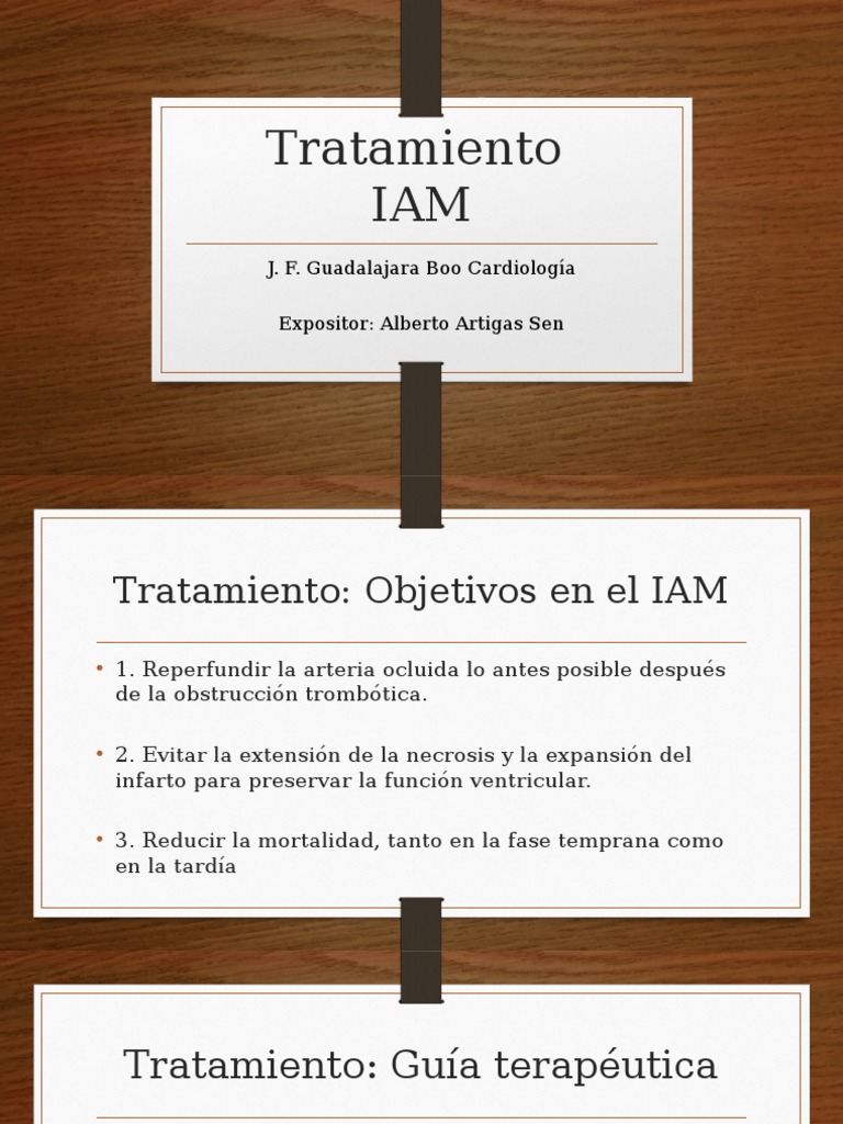 Tratamiento del Infarto Agudo de Miocardio | PDF | Infarto de miocardio ...