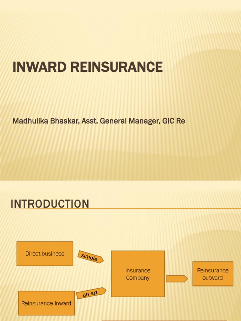Inward Reinsurance: Strategies and Insights | PDF | Reinsurance ...