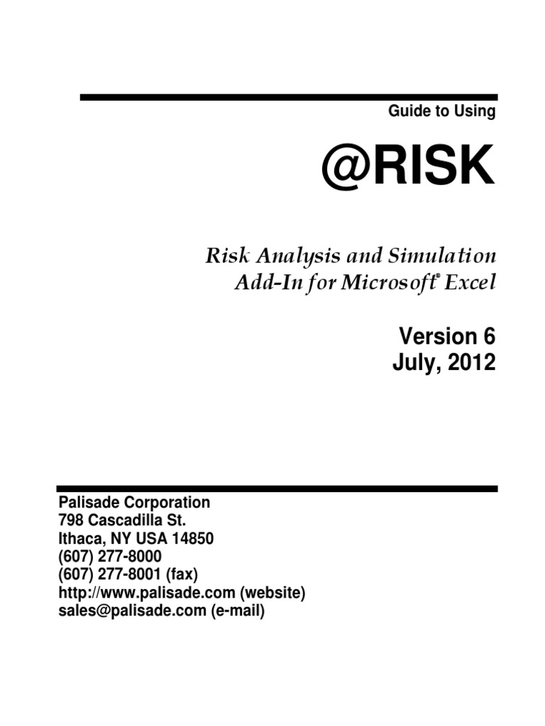 Risk6 EN PDF | PDF | Risk | Probability Distribution