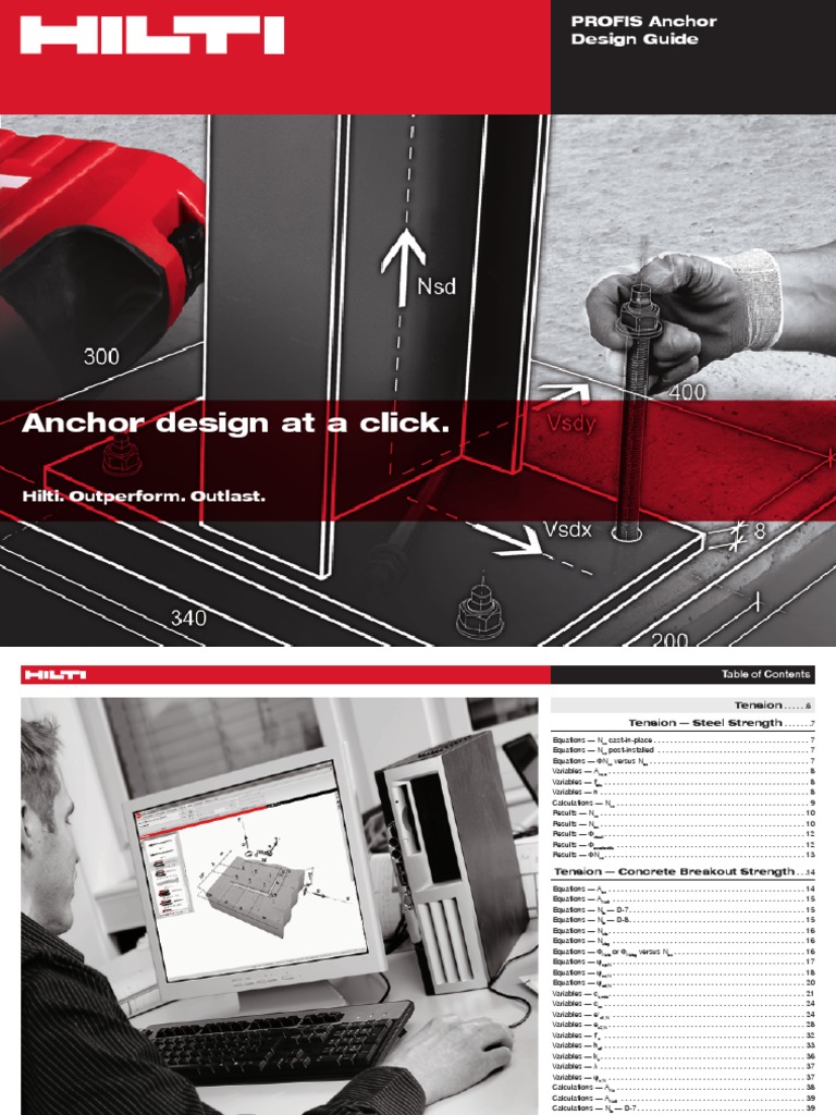HILTI PROFIS Anchor Design Guide PDF Strength Of Materials Solid