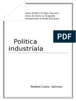 Referat POlitica Industriala