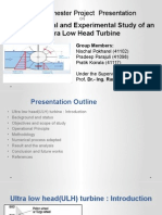 COMPUTATIONAL AND EXPERIMENTAL STUDY OF AN ULTRA-LOW HEAD TURBINE