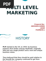 Download Multi Level Marketing by abhi_lbsim SN26622263 doc pdf