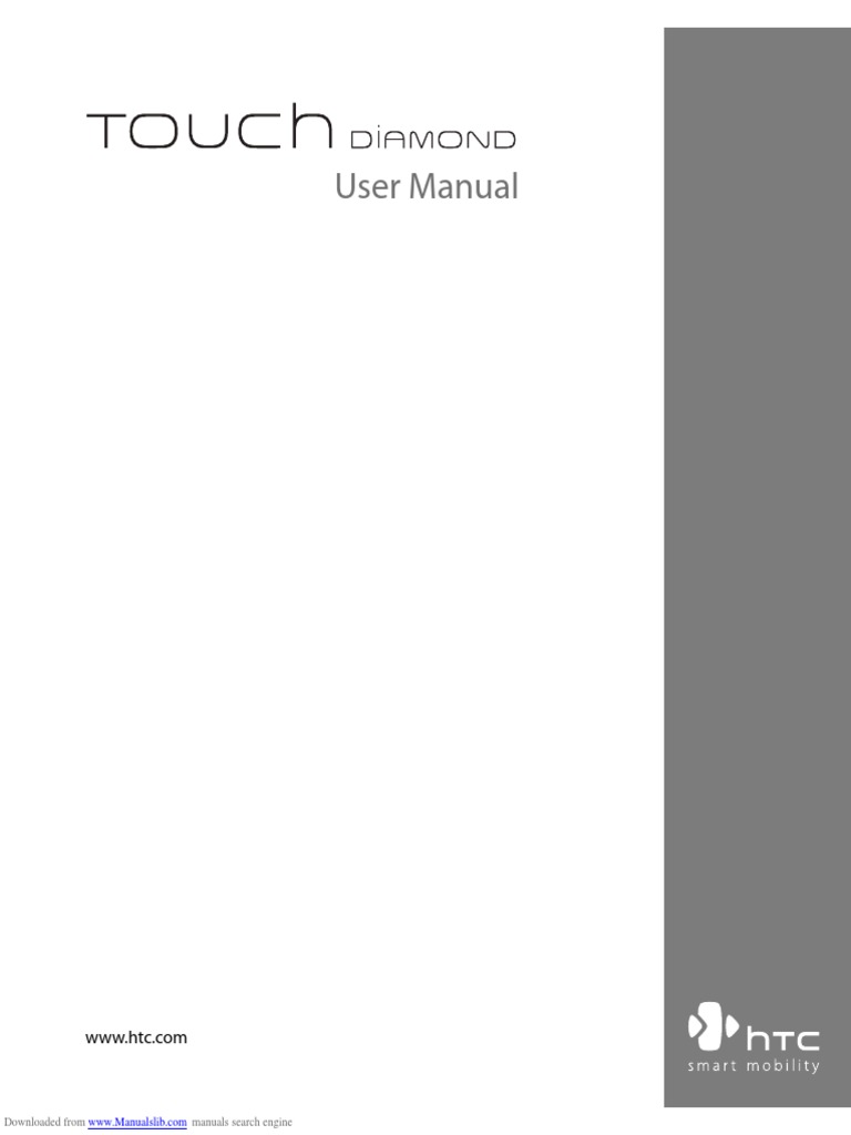 Touch Diamond Diam 100 User Manual | PDF