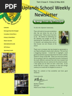 Download Uplands School Weekly Newsletter - Term 3 Issue 4 - 22 May 2015 by Uplands School SN266223863 doc pdf