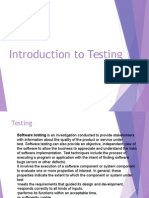 Introduction To Software Testing