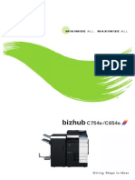 Bizhub c754e c654e e