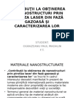 Power Point Contribuţii La Obţinerea de Nanostructuri Prin Piroliza Laser