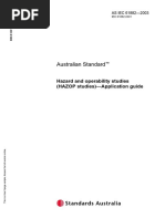 x, IEC 61882, Hazard and Operability Studies (HAZOP Studies) – Application Guide