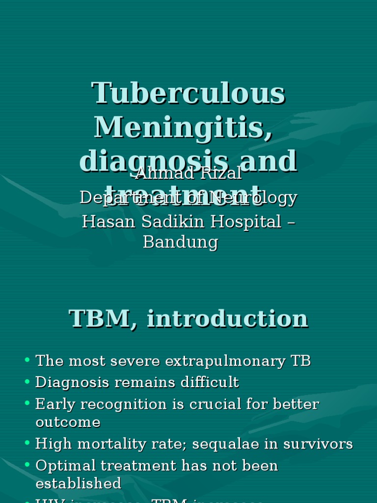 20090321 Tuberculous Meningitis.ppt | Tuberculosis | Meningitis