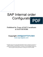SAP Internal Order Configuration 20090615 (1)