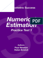 Psychometric Success Numerical Ability - Estimation Practice Test 1