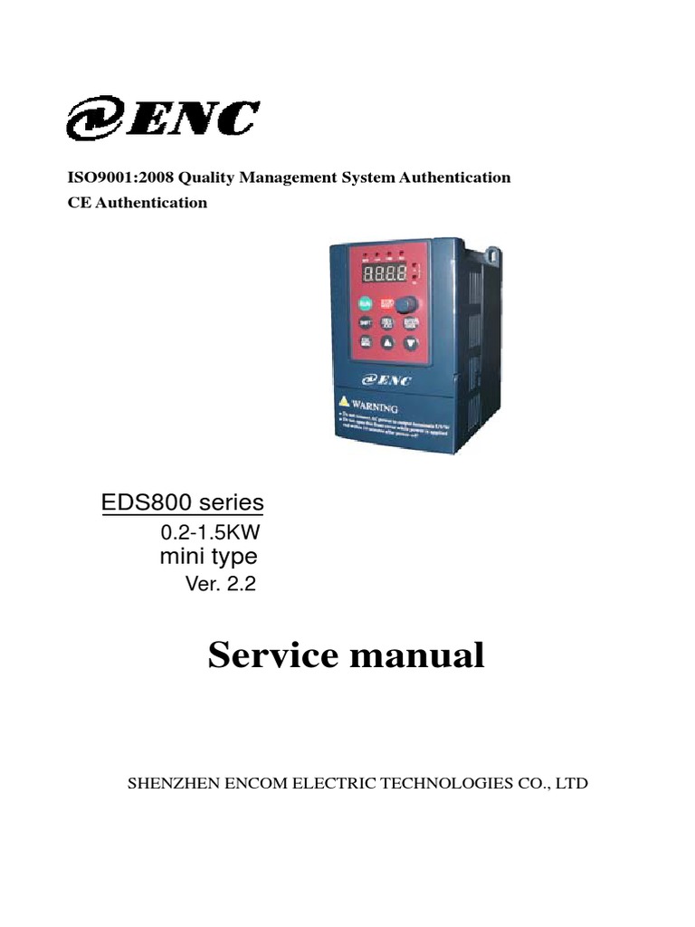 EDS800 Manual | Power Inverter | Power Supply