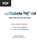 Final Project Report: (Online Airline Ticket Reservation System)