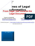 Outlines of Legal Informatics: From Legal Text Towards The Legal Document