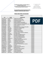 Resultado Final Do Curso de Especializaã Ãƒo em Educaã Ãƒo, Pobreza e Desigualdade Social - Atual