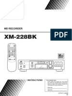 JVC XM-228BK MD Recorder Owner's Manual