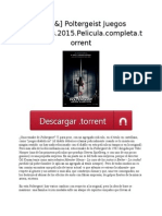 [&HD&] Poltergeist Juegos Diabólicos.2015.Pelicula.completa.torrent