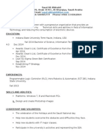 Saud Ali Alkhaldi P.O. Box 19099, Anak 31911, Al-Sharqiya, Saudi Arabia Email/ Mobile/ +966 500965777 Phone/ +966 13 8362064 Objective