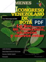 Xxi Congreso Venezolano de Botanica 2015 Resumenes