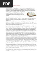 Quem Pode Interpretar a Bíblia