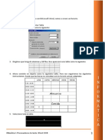 Word08 Tablas. Horario