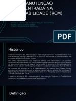 Manutenção Centrada Na Confiabilidade (RCM)