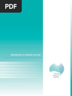 Dental Guidelines on Dental Records