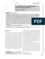 F-FDG PET/CT. Its Correlation With Carcinoembryonic Antigen in Patients With Colorectal Carcinoma