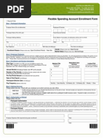 FSA Enrollment Form - English PDF