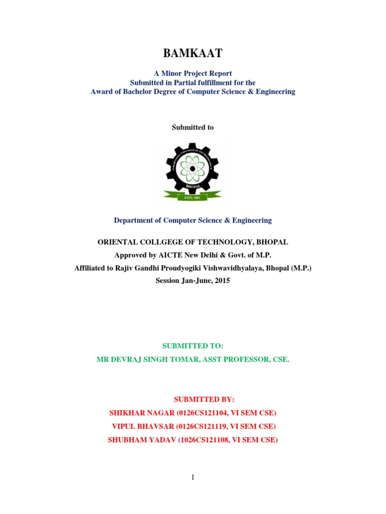 Minor Project Report in Java | PDF | Use Case | Java (Programming Language)
