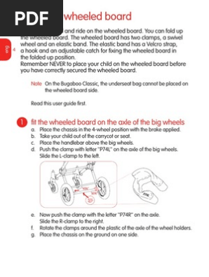 bugaboo wheeled board instructions