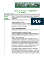 Elaboracao de Planilhas de Orcamento de Obras-Informacoes