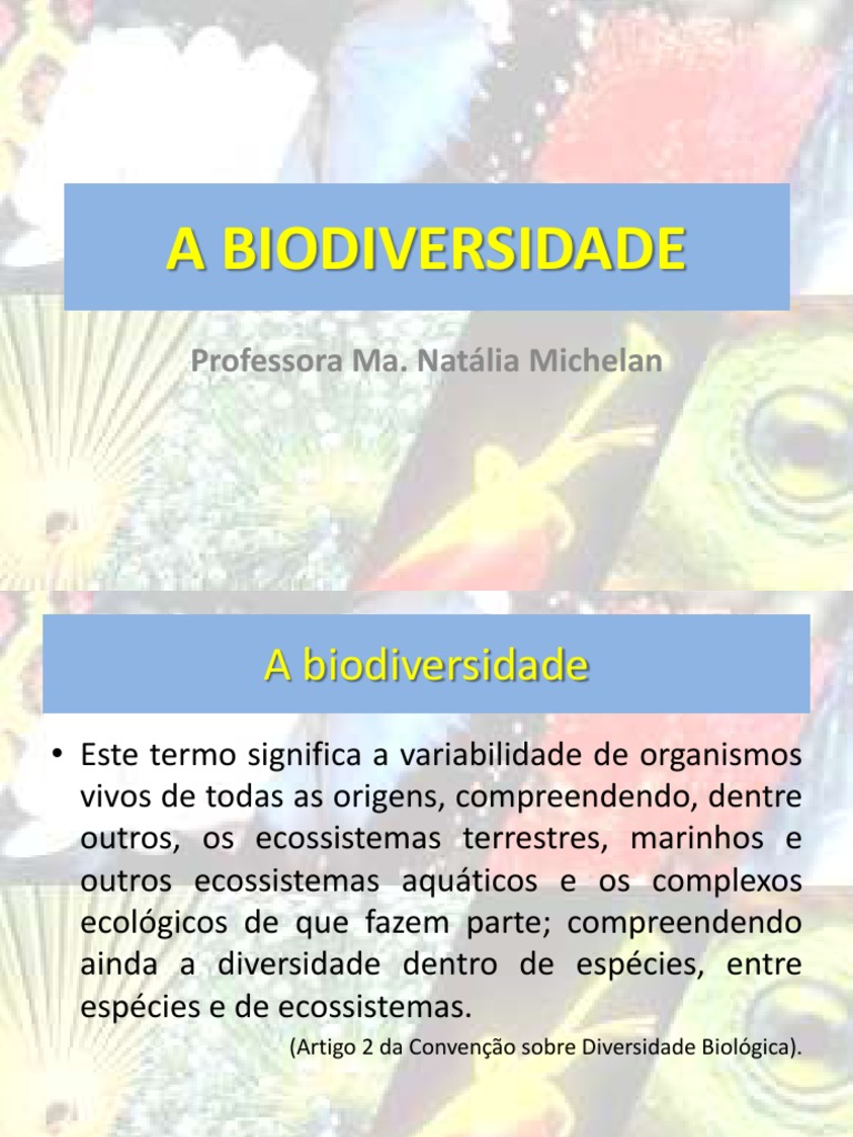 Aula 1 - Biodiversidade PDF | PDF